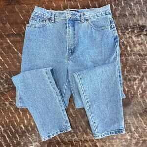 Vintage 90s GAP High Rise Mom Jeans 12 Long Slim Fit 100% Cotton Straight Leg